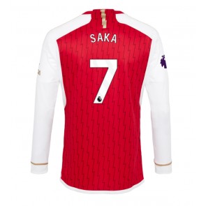 Arsenal Bukayo Saka #7 Koszulka Podstawowych 2023-24 Długi Rękaw